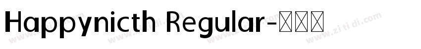 Happynicth Regular字体转换